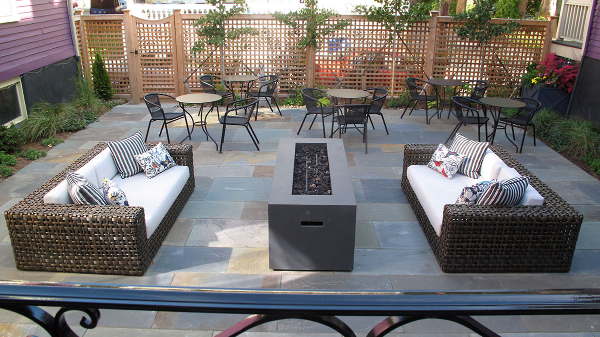 Seating Provides a Great Spot for Coffee or an Afternoon Treat