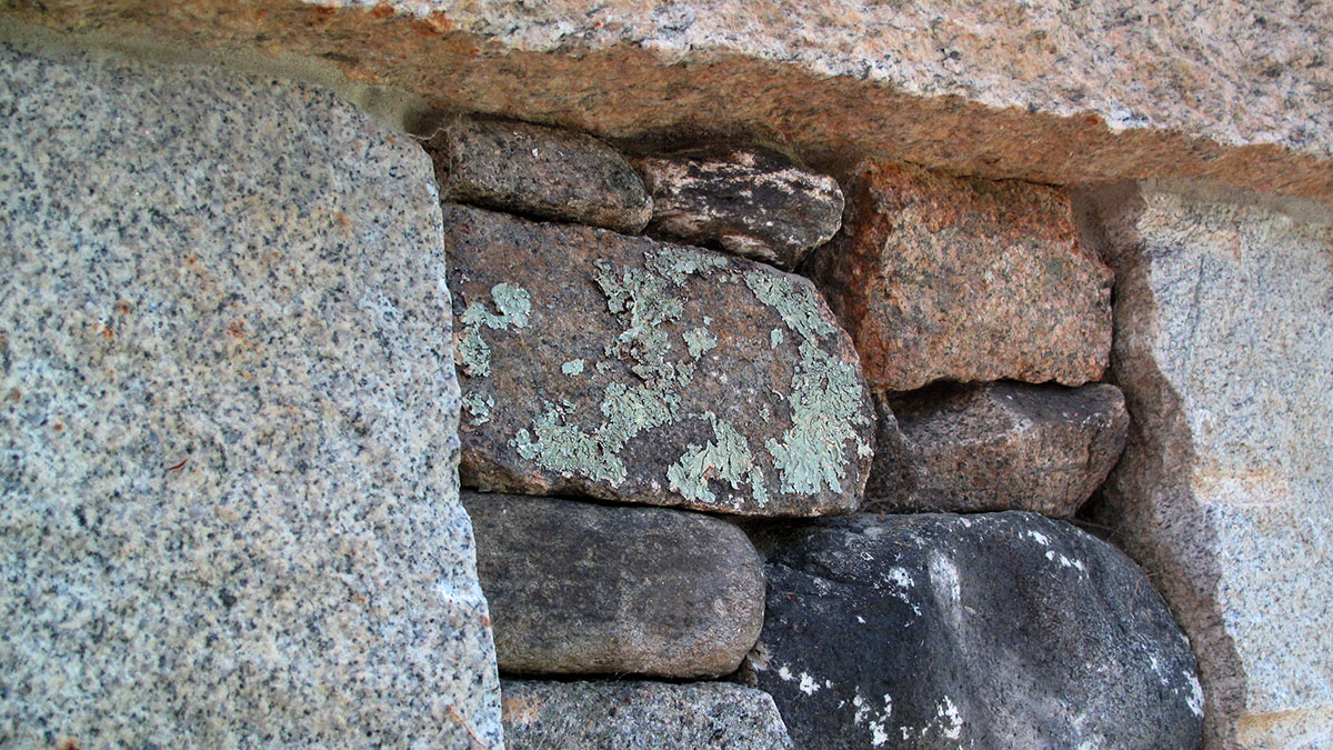 Lichen Covered Stones Give the Cottage a Timeless Quality