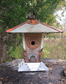 Slate Roof Birdhouse