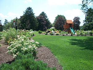 Playset Surrounded By Gardens
